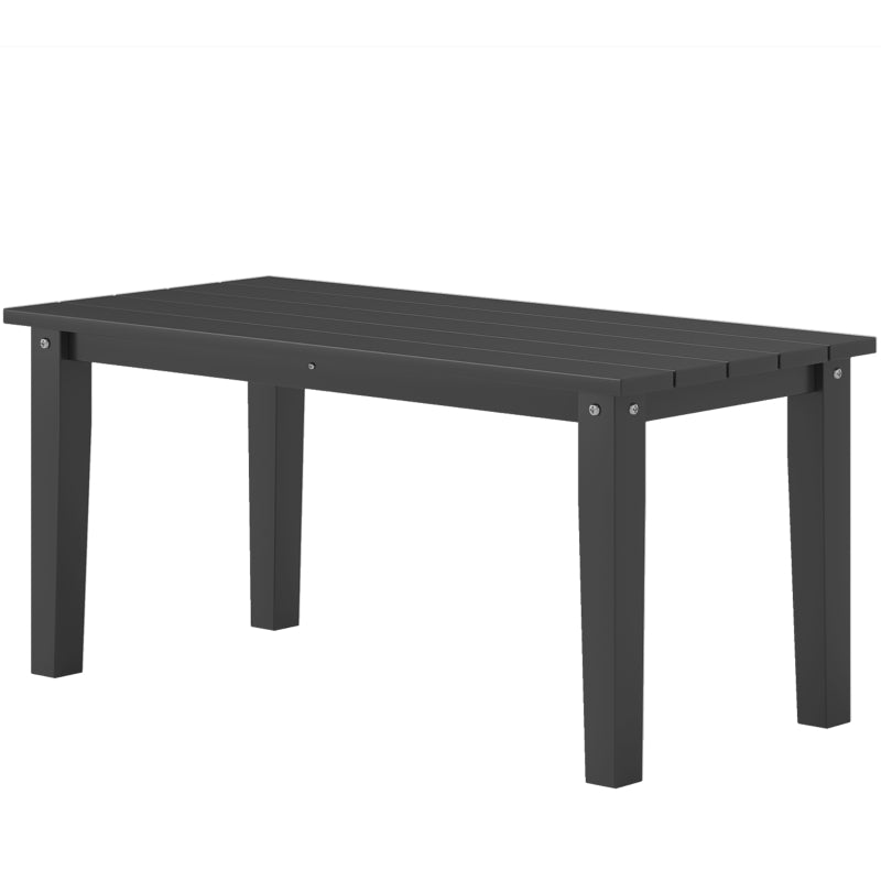 English Elm Outdoor Hdpe Slatted Rectangle Coffee Table for Patio Deck and Poolside Use T3971P444169