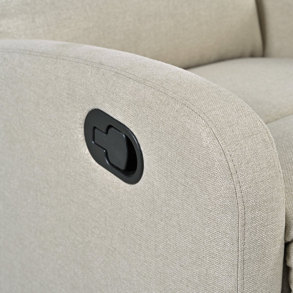 English Elm Christopher Knight Home® - Modern Recliner Plush Manual Recliner Chair with Ergonomic Support, 3-Position Backrest, Durable Fabric Comfort Wheat N763P256491A
