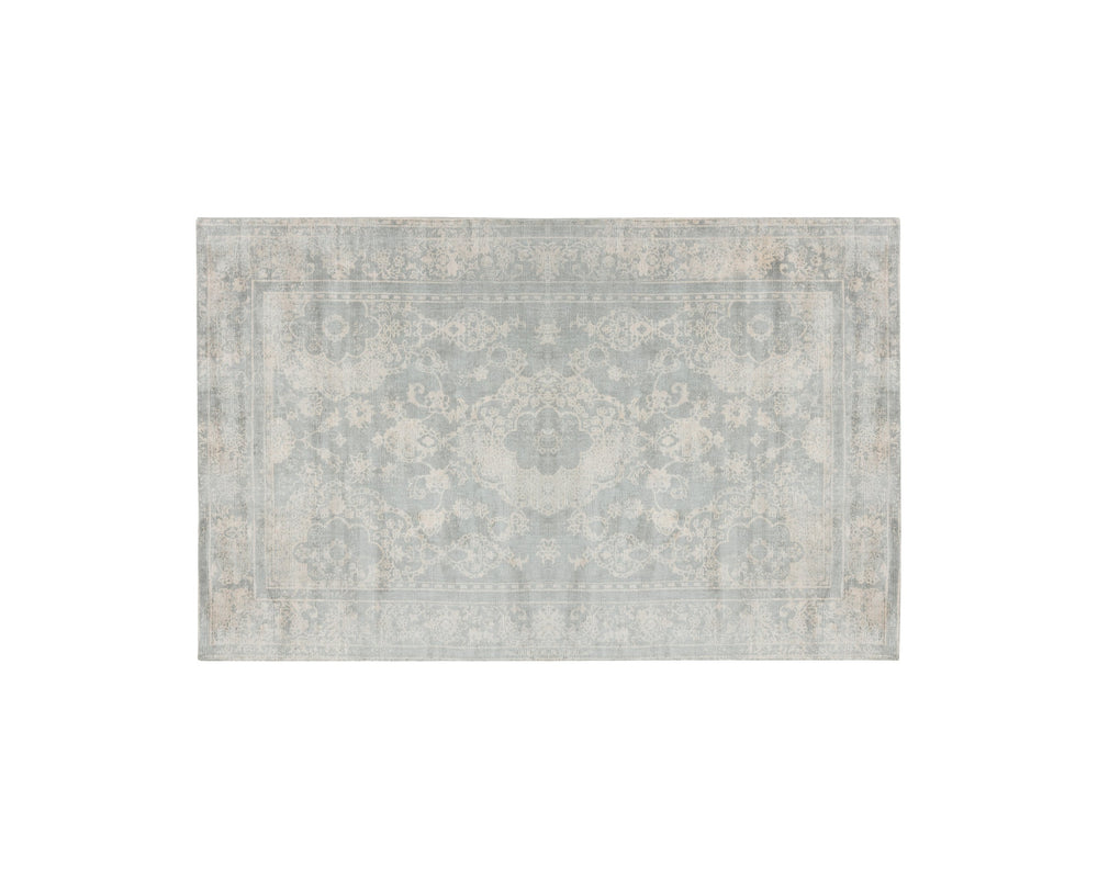 Sunpan Boca Hand-Loomed Rug: Exquisite Artisan Craftsmanship with Timeless Persian Design in Grey Tones 5' X 8'