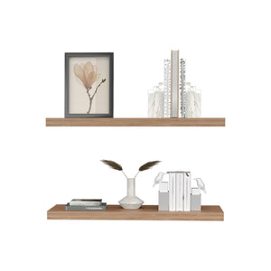 English Elm Ecco Modern Floating Shelves Set Of 2 – Stylish Space-Saving Wall Decor For Home & Office Use B070P238862