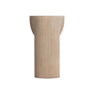 Bernhardt Bernhardt Loggia 14" Round Side Table — Sculptural Wood-Grain Resin Accent, Durable Compact Nightstand (24") 345119