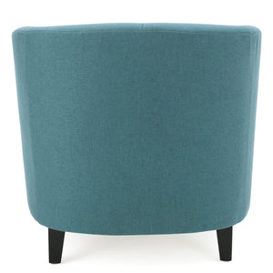 English Elm Christopher Knight Home® - PLAZA Club Chair with Plush Upholstery and Mid-Century Profile — Cozy, Stylish Accent Seat for Living Rooms Teal 31 L x 29.25 W x 26.25 H 46619.00FDTE