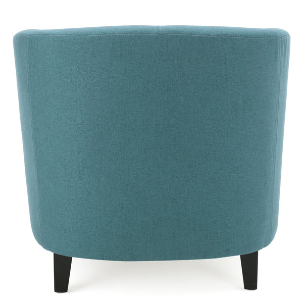 English Elm Christopher Knight Home® - PLAZA Club Chair with Plush Upholstery and Mid-Century Profile — Cozy, Stylish Accent Seat for Living Rooms Teal 31 L x 29.25 W x 26.25 H 46619.00FDTE