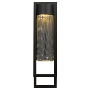 English Elm 25 Inch Hammered Glass Led Wall Sconce Dimmable Warm Light for Bath or Entryway B370P417691