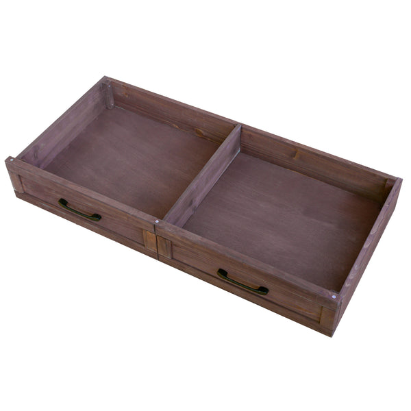English Elm K&k Outdoor Modular Kitchen Island 2 Piece Fir Wood Stainless Steel Sink Station N707S000024Z