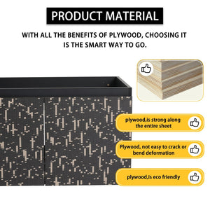 English Elm 30'' Floating Wall-Mounted Bathroom Vanity With Ceramic Sink & Soft-Close Doors For Modern Spaces P3 W999S00211-GIGA