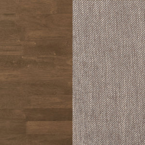 English Elm 2pc Mid-century Z Chair with Rich Fabric Upholstery, Solid Hardwood Frame, Angled Legs & Modern Flair Brown,Walnut 24.4 L x 18.3 W x 33.26 H B011P303470