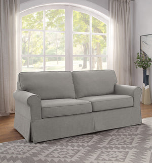 OSP Home Furnishings Ashton Slip Cover Sofa Fog  