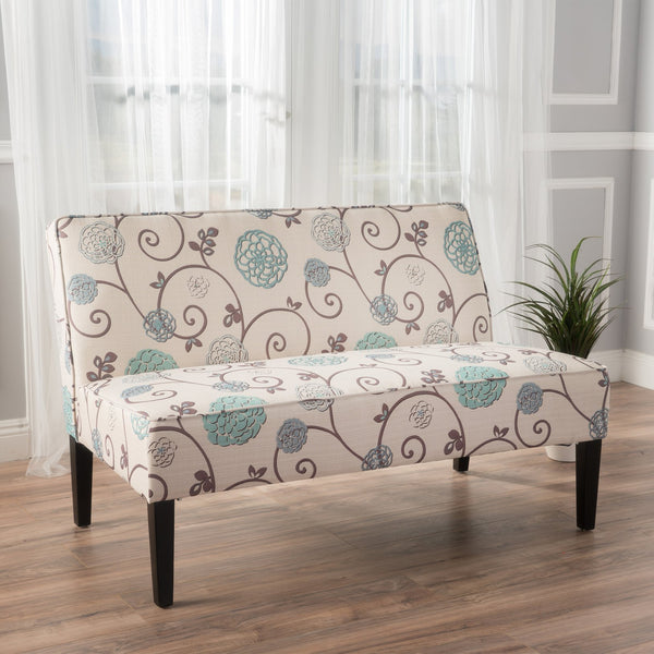 English Elm 50'' Linen Upholstered Loveseat Solid Wood Frame Modern Seating for Small Spaces N771P376540Z