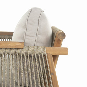 English Elm Christopher Knight Home® - Sumbawa Outdoor Club Chair - Stylish Acacia Wood Frame With Water-Resistant Cushions For Comfort N775P226075B