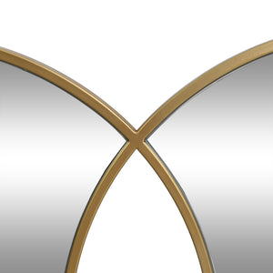 English Elm Christopher Knight Home® - WALL Overlapping Round Gold Wall Mirror - Modern Glam Tempered Glass, Iron Frame, Illuminating Decor 69686.00