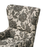 Madison Park Arianna Transitional Swoop Wing Chair FPF18-0428 Multi