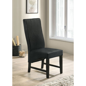 English Elm Dempsey Corduroy and Velvet Upholstered Dining Chairs with Tall Back Set of 2 B062P440298