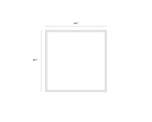 Sunpan Chemistry Luxe Art Acrylic Wall Decor - Handcrafted Blue Oil Pool with Gold Leaf, 48" Charcoal Frame