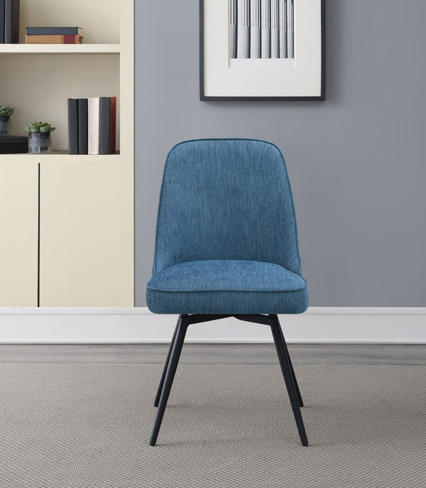 OSP Home Furnishings Martel Swivel Chair Navy