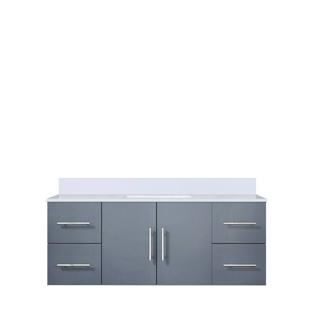 English Elm Dark Grey 48 in Bath Vanity with Cultured Marble Top, Solid Wood Frame, Soft-Close Drawers, Ample Storage B2731P258645