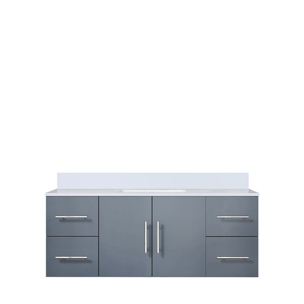 English Elm Dark Grey 48 in Bath Vanity with Cultured Marble Top, Solid Wood Frame, Soft-Close Drawers, Ample Storage B2731P258645