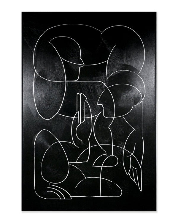 Sunpan Multiple Lives Wall Art Set of 5 - Luxe Canvas Prints with Gold Detail & Textured Dimensions