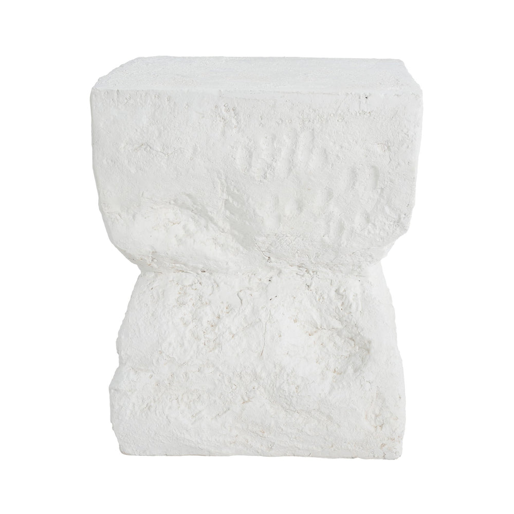 English Elm Christopher Knight Home® - Cleo Modern Minimalist MGO Side Table White — Weatherproof, Eco-Friendly Cubic Accent for Patio/Home N775P300875W