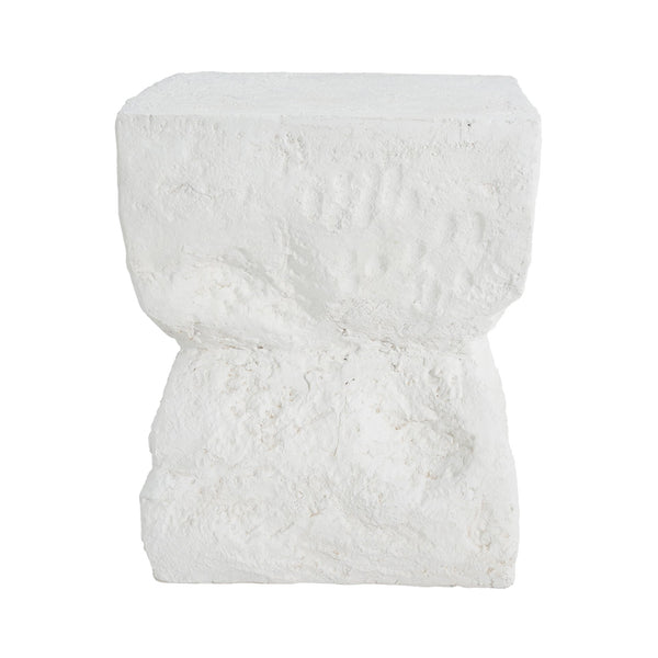 English Elm Christopher Knight Home® - Cleo Modern Minimalist MGO Side Table White — Weatherproof, Eco-Friendly Cubic Accent for Patio/Home N775P300875W
