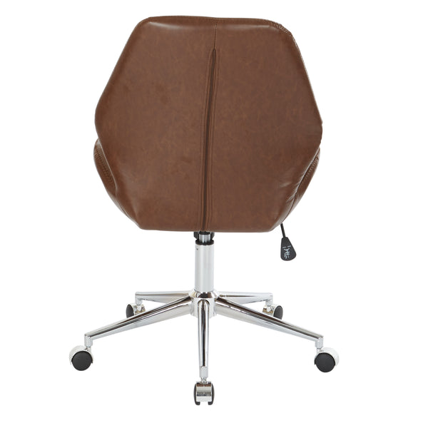 OSP Home Furnishings Chatsworth Office Chair Saddle