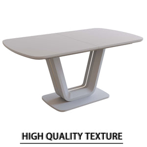 English Elm 62.99-78.74" Expandable Dining Table Set For 2-8 With 8 Padded Chairs - Modern, Stylish & Versatile W2189S00724