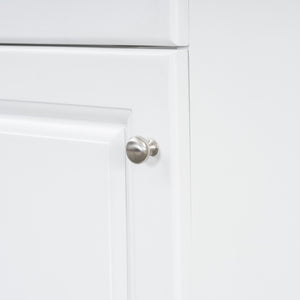 English Elm [video] Compact Sage Green Bathroom Vanity with Ceramic Sink Soft Close Cabinet White N759P237932K
