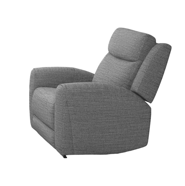 English Elm Contemporary Sandbach Manual Glider Recliner with Padded Track Arms, Smooth Motion, Soft Neutral Fabric Upholstery Gray 44 L x 31 W x 26 H B2741P385164