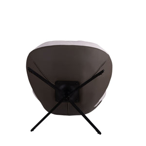 English Elm Christopher Knight Home® - 360° Swivel Office Chair Chenille and Faux Leather Accent with Metal Base, Ergonomic Plush Seating for Home and Office Brown+White N817P205024W