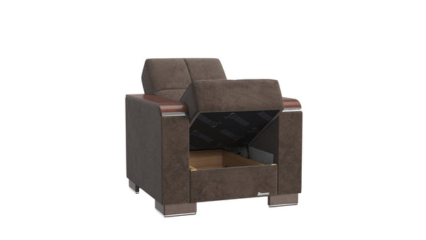 English Elm Primenest Zenaero Upholstered Convertible Armchair With Storage - Chic Comfort For Small Spaces! B030P286203-GIGA