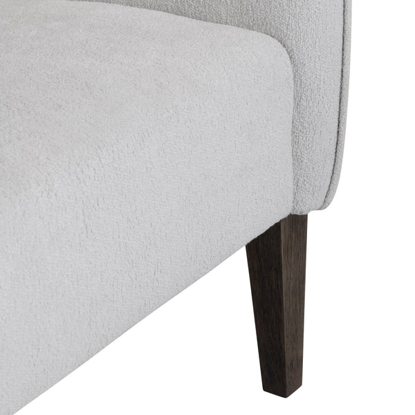 Crestview Collection Transitional Accent Chair - Elegant Grey Upholstery, Durable Rubberwood Frame, & Easy Assembly Gray Polyester Cvfzr6157