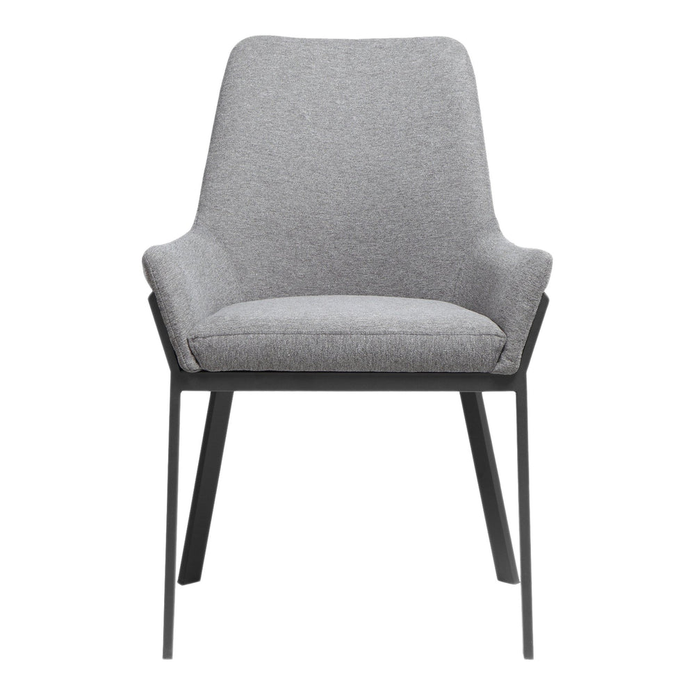 English Elm Lloyd Quilted Polyester Dining Chair Set with Iron Base for a Modern Table B2769P504203