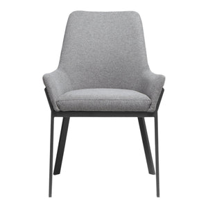 English Elm Lloyd Quilted Polyester Dining Chair Set with Iron Base for a Modern Table B2769P504203
