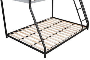 English Elm Metal Twin Over Full Bunk Bed - Heavy-Duty Steel Frame, Safety Guardrails, No Box Spring Needed! W427P154966