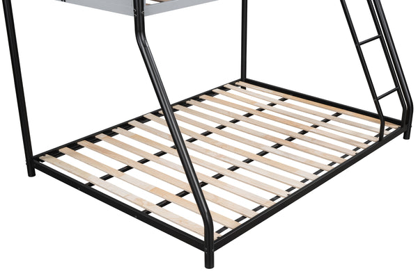 English Elm Metal Twin Over Full Bunk Bed - Heavy-Duty Steel Frame, Safety Guardrails, No Box Spring Needed! W427P154966