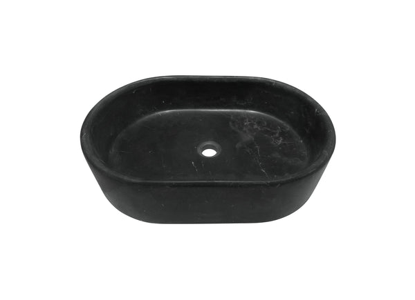 English Elm Luxury Solid Marble Vessel Sink Wavy Organic Stone Basin Matte Honed Vanity Bowl W1696P408022