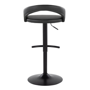 English Elm Adjustable Swivel Barstools Set of 3 Faux Leather Metal Counter Height Seating B202S02041