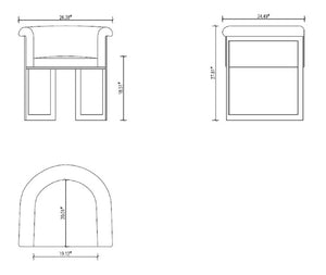 English Elm Corso Modern Metal Dining Chair with Smooth Vegan Leather Upholstery and Geometric Black Frame Cream B365P397714