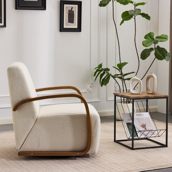English Elm Meditation Chair - Ergonomic Cross-Legged Seating With Lumbar Support & Adjustable Cushion In Beige W3248P399635