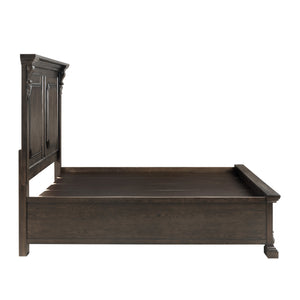 A.R.T. Furniture Heritage Hill Queen Storage Bed With Usb Ports, Elegant Acacia & Oak Design, Dual Footboard Drawers Brown One (1) Usb Port On Each Headboard Post 341135-2816