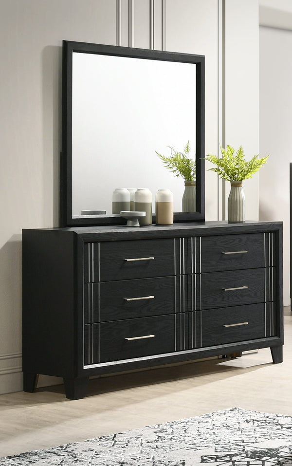 English Elm 1pc Contemporary Tall Chest with Faux Marble Top and Four Drawers for Elegant Bedroom Storage Charcoal 19.49 L x 61.22 W x 33.66 H B2741P330650