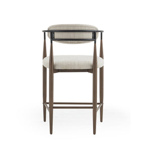 English Elm Christopher Knight Home® - Counter Stool Set Of 2 - Modern Beige Upholstered Design With Coffee-Gold Iron Frame For Style N771P249370H