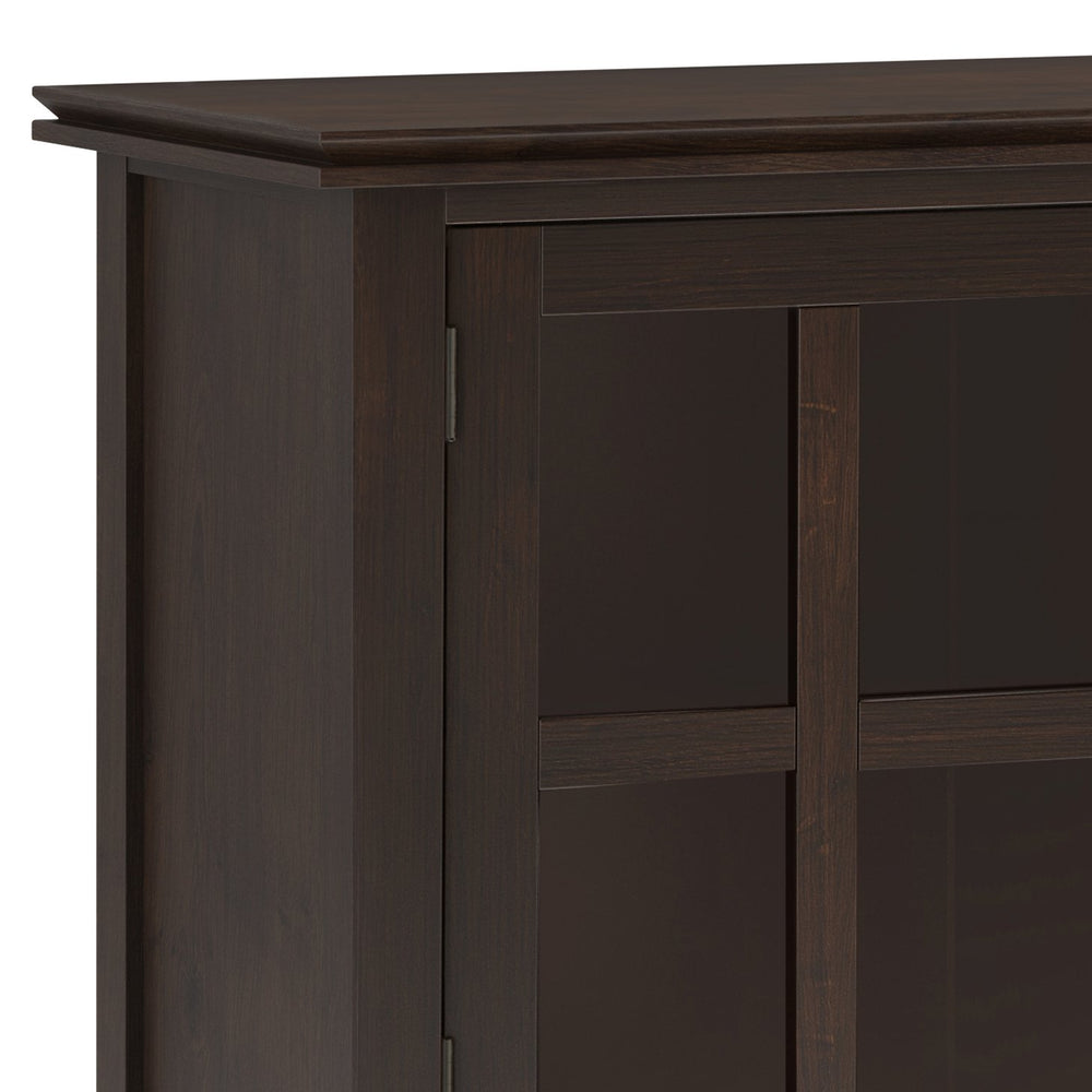 English Elm Artisan Large Sideboard Buffet - Elegant Dark Chestnut Brown, Functional Storage, Timeless Design B136P158417