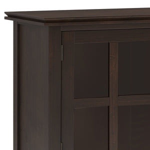 English Elm Artisan Large Sideboard Buffet - Elegant Dark Chestnut Brown, Functional Storage, Timeless Design B136P158417