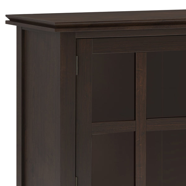 English Elm Artisan Large Sideboard Buffet - Elegant Dark Chestnut Brown, Functional Storage, Timeless Design B136P158417