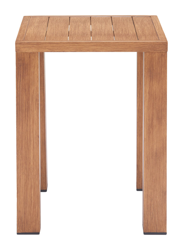 Zuo Modern Regels Side Table - Modern Aluminum Design With Elegant Clean Lines For Any Home Or Hospitality Space Natural Aluminum 704055-zuo-modern