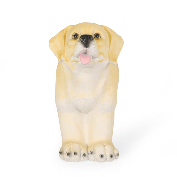 English Elm Christopher Knight Home® - MGO Labrador Dog Bench Outdoor Light Brown Lightweight Concrete Patio Seat No Assembly Required 72986.00