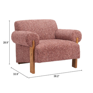 Zuo Modern Verity Accent Chair In Stunning Copper - Modern Elegance With Durable Polyester & Solid Wood Design Copper 100% Polyester,Solid Ash Wood 110845-zuo-modern