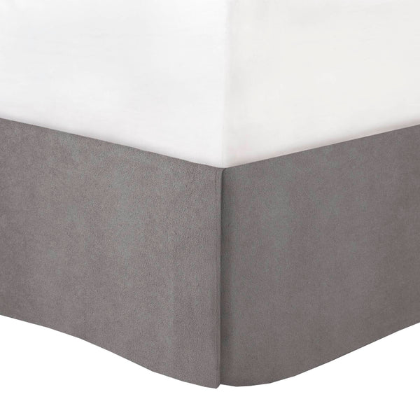 English Elm 7 Piece Micro Corduroy Comforter Set - Luxuriously Soft Grey Queen Set With Decorative Pillows & Shams B035P266661