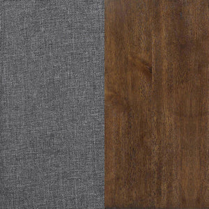 English Elm Mohawk Grey Tufted Convertible Sofa Bed with Walnut Legs — Modern Chic, Plush Comfort & Durable Build B062P328723